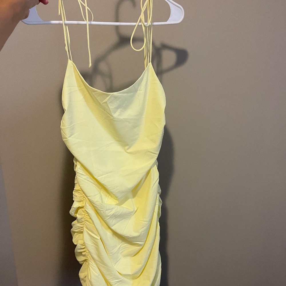 Yellow Princess Polly Mini Dress